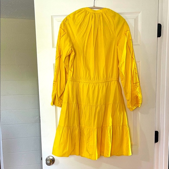 Ralph Lauren Bright Yellow Long Sleeve Dress - coffeafoods.com